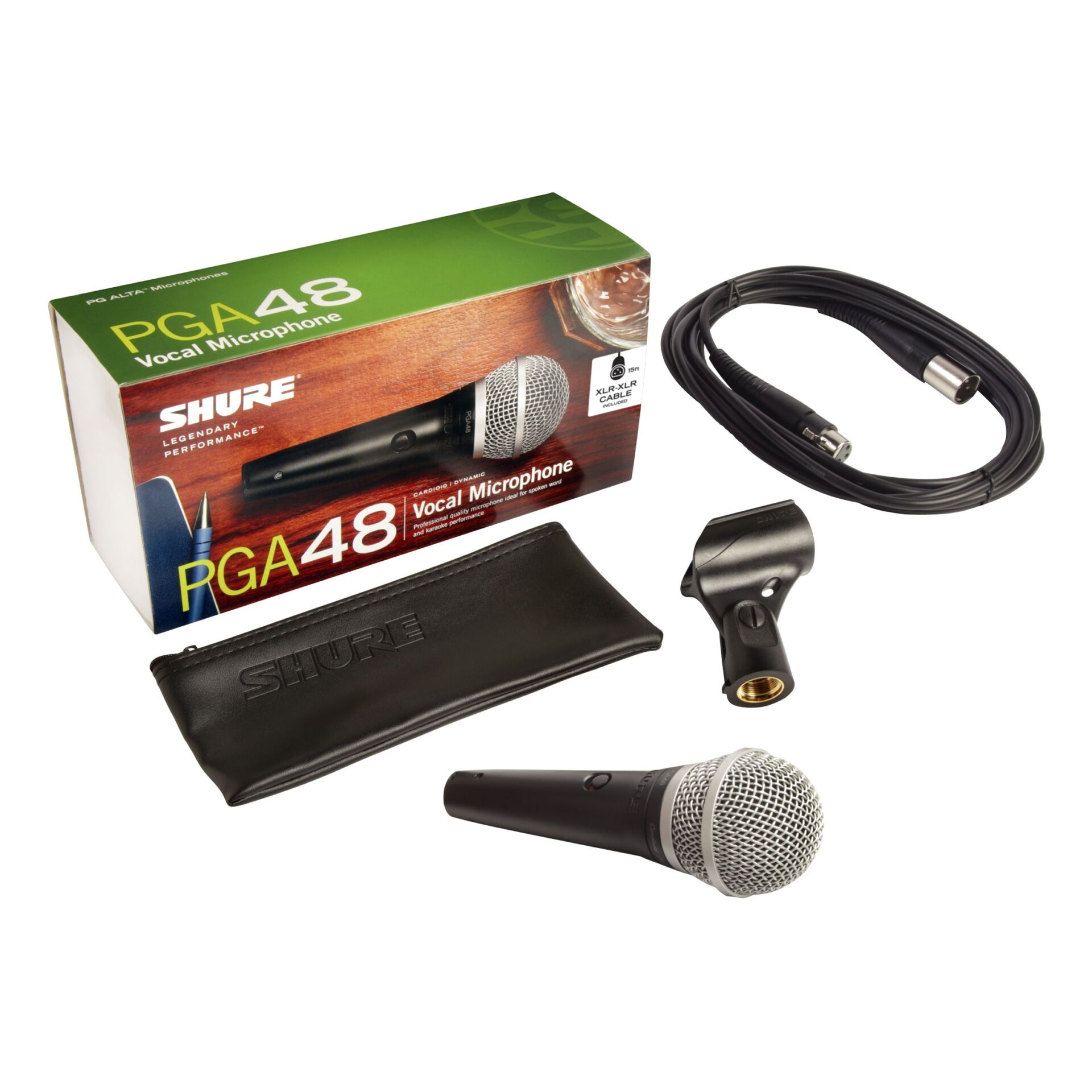 AUDIOIBIZA MICROFONO DE MANO SHURE PGA48 XLR E 1